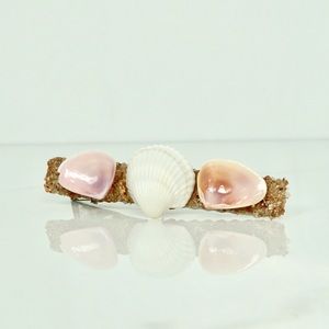 Handmade Sand with Multi Sea Shell hair clip.